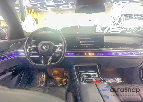 2023 BMW 740 I z USA, uszkodzony, nr VIN WBA23EH0XPCN49373